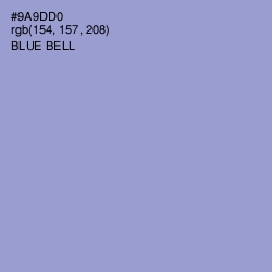 #9A9DD0 - Blue Bell Color Image